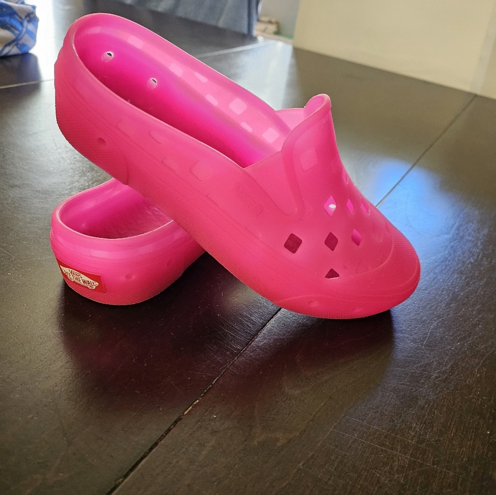 Vans Pink Slip-On Shoes
